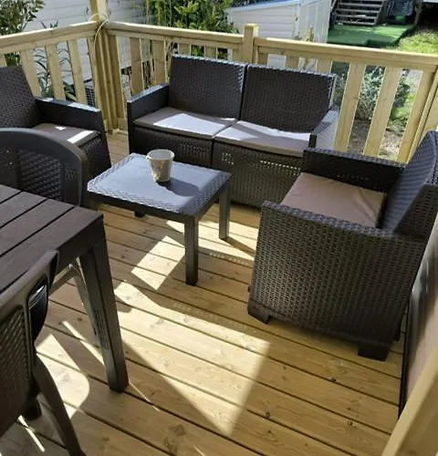 Campingplatz Superbe Mobil 8 Pers Confort 4 Etoiles Lège-Cap-Ferret